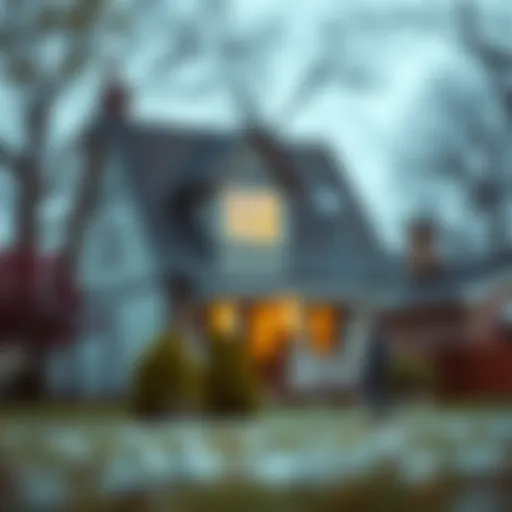 Conceptual representation of life insurance and mortgage connection