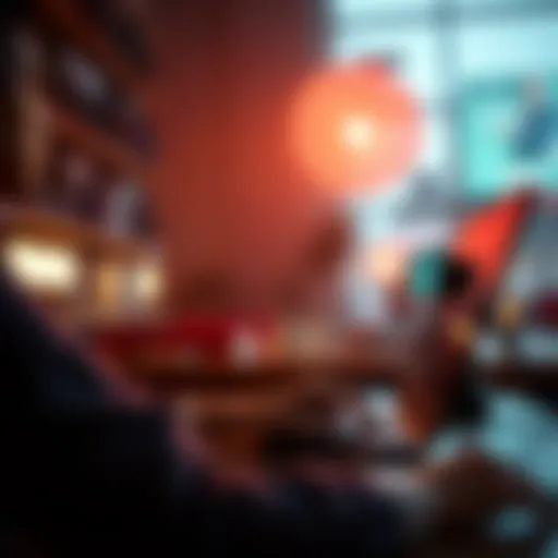 Visual representation of social media software benefits